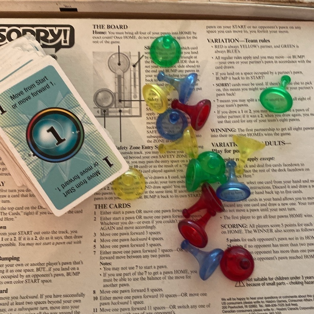 Parker Brothers Family Board Game Sorry - Picture 3 of 7